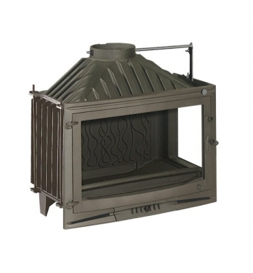 Чугунная каминная топка Invicta Foyer 700 Sélénic right glass with flue valve